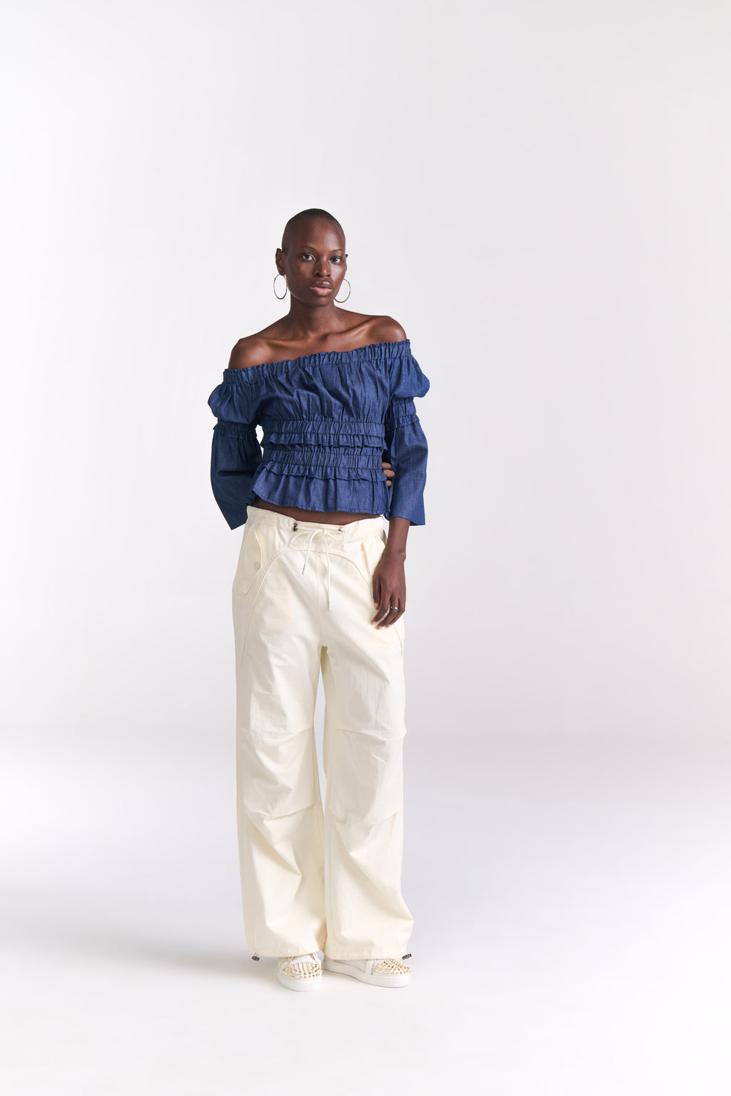 Off White Parachute Pants