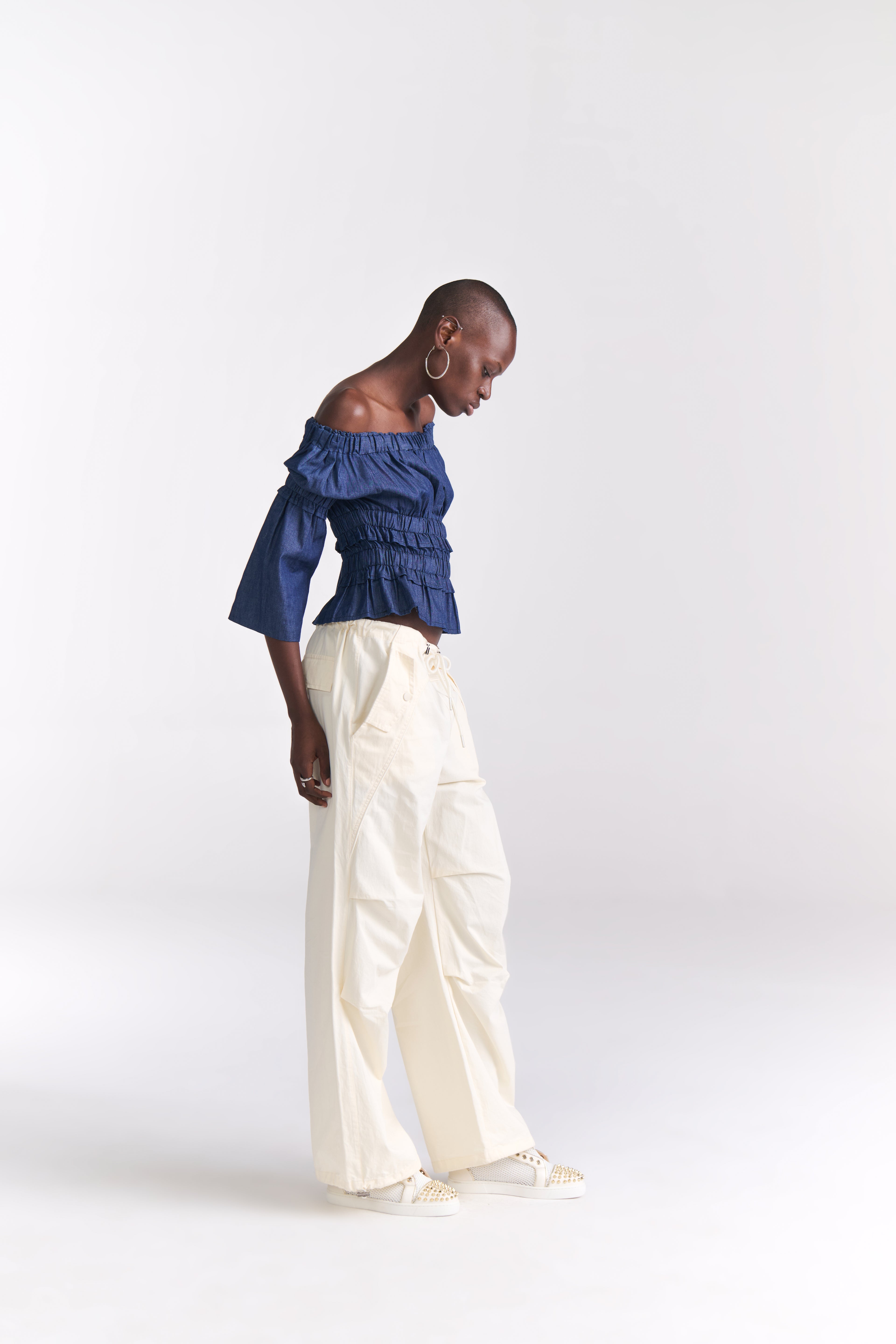 Off White Parachute Pants