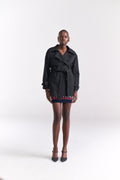 Black Short Trench Coat