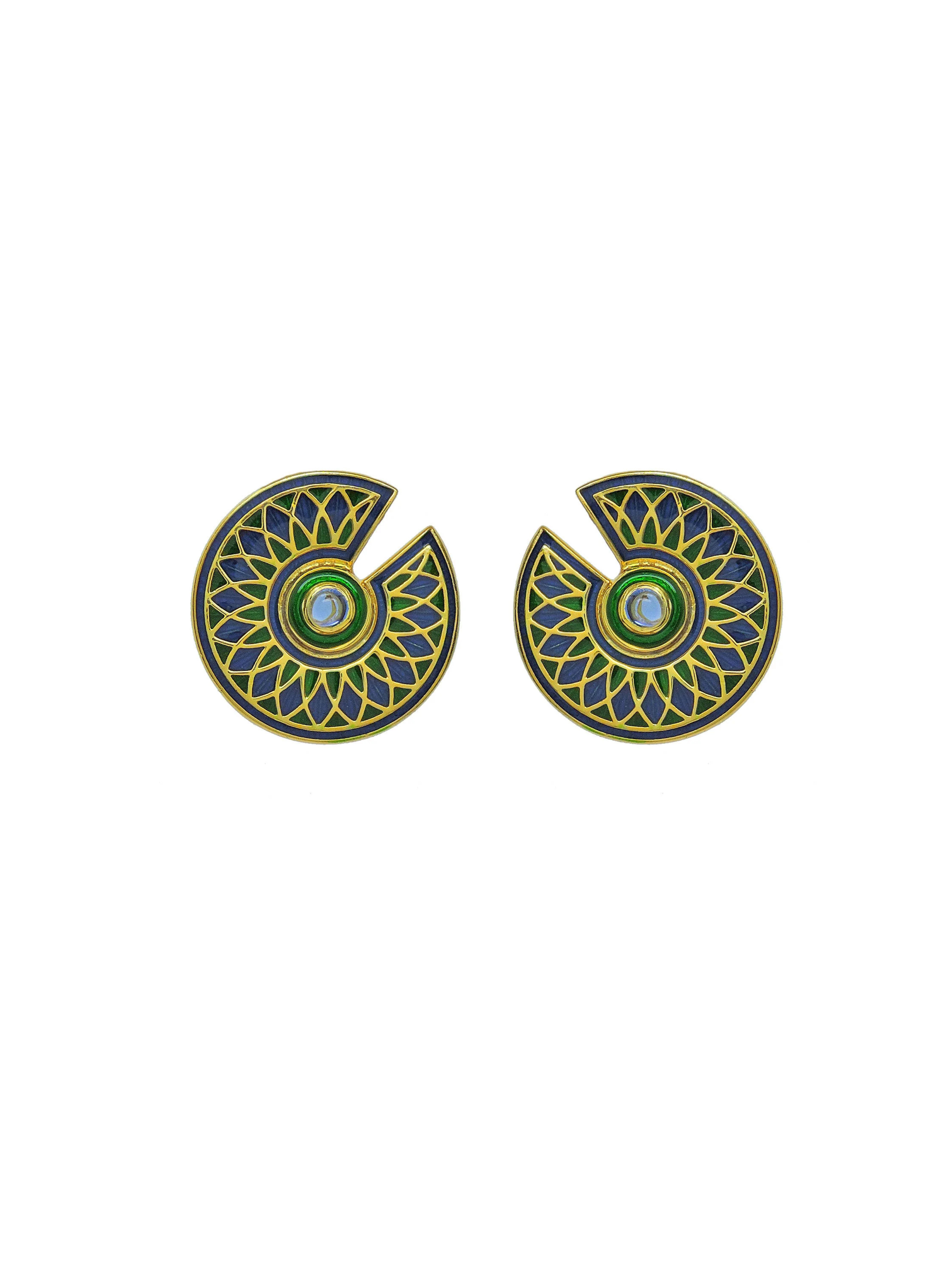 Cosmic Enamel Earrings