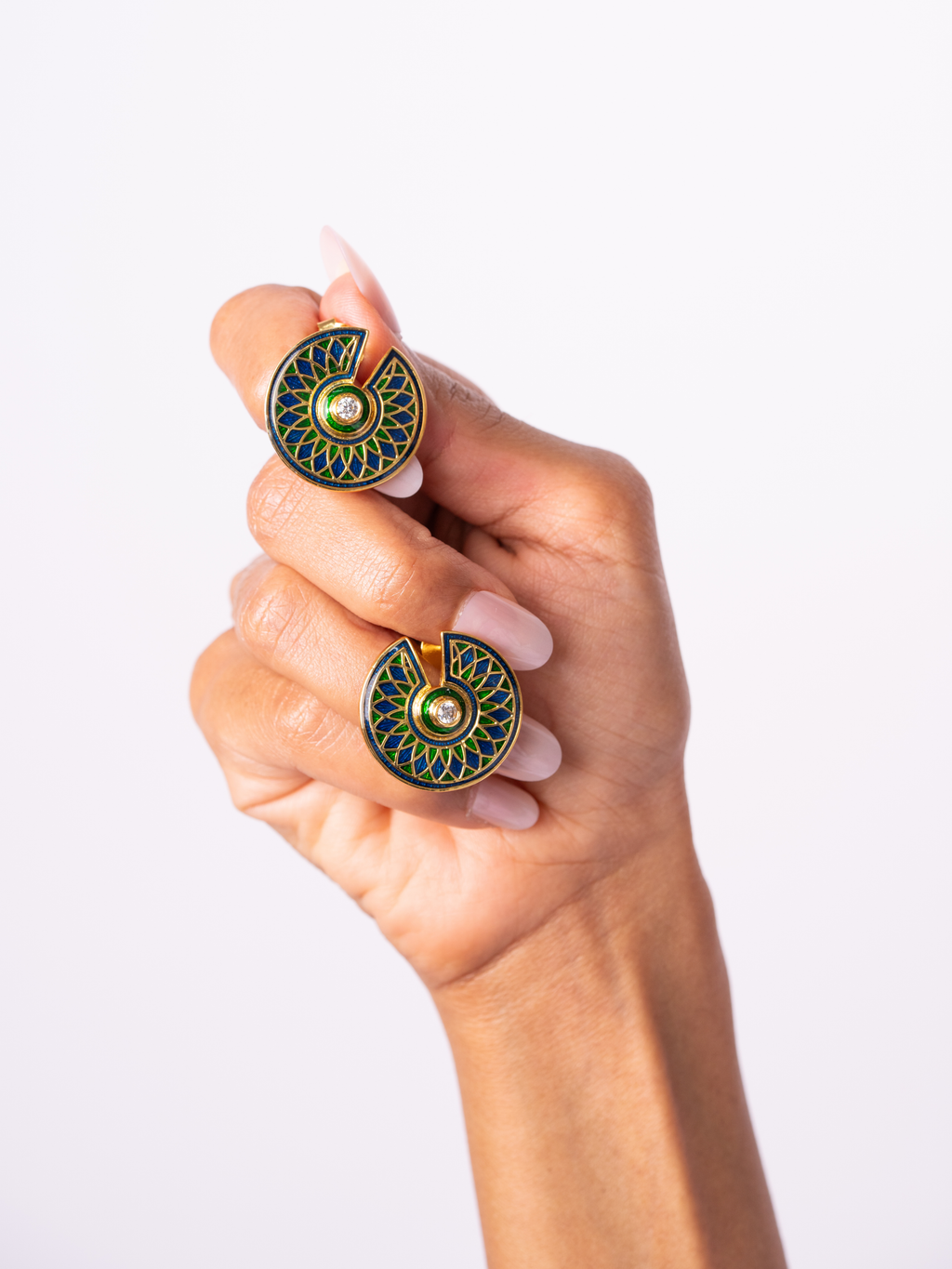 Cosmic Enamel Earrings