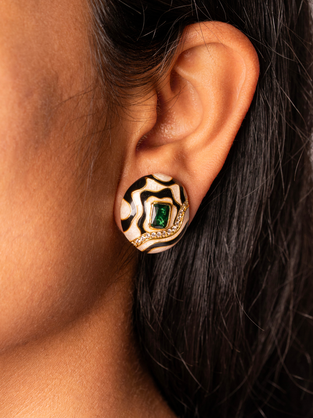 Luxe Pop Enamel Earrings