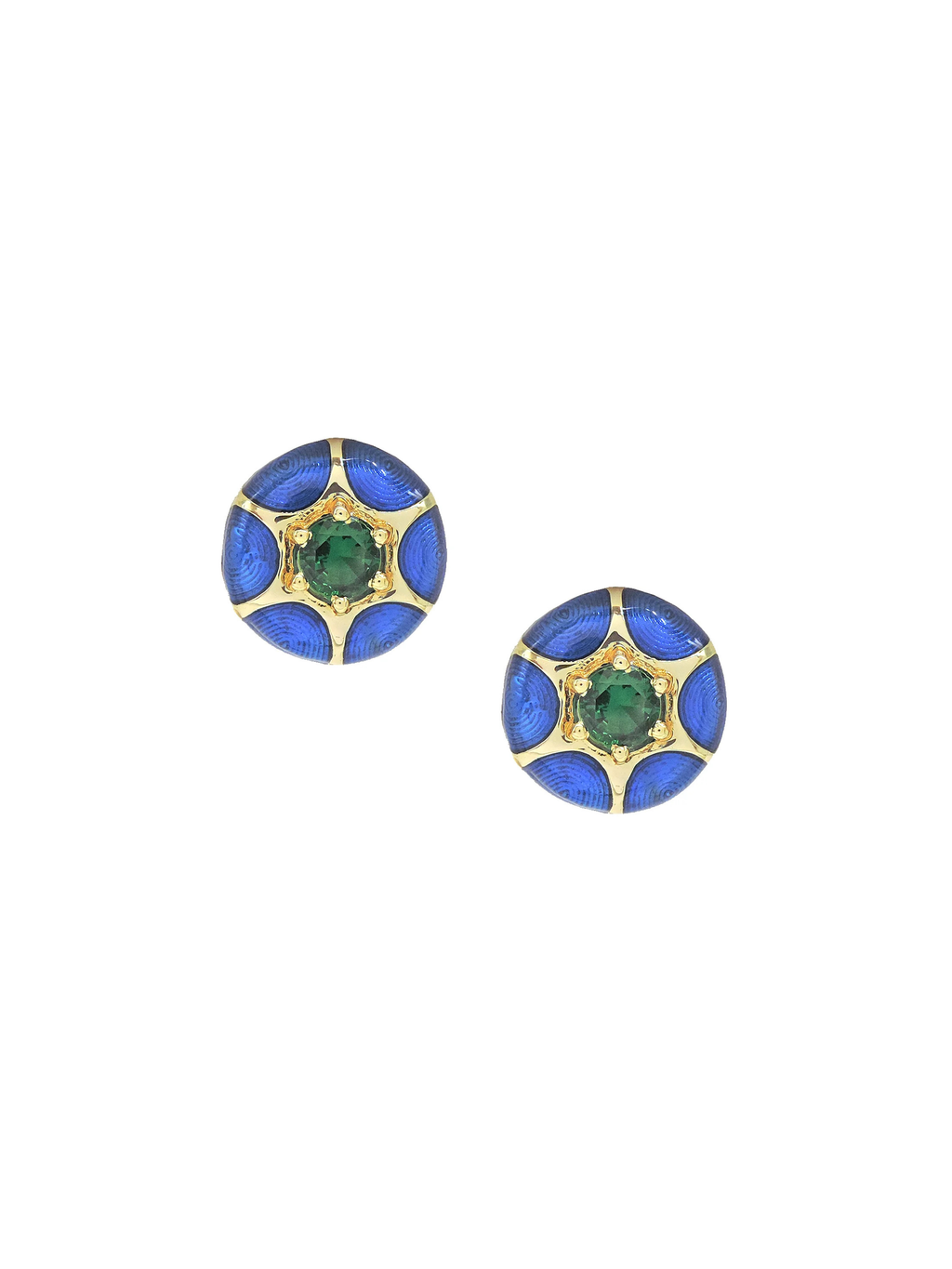 Marine Enamel Earrings