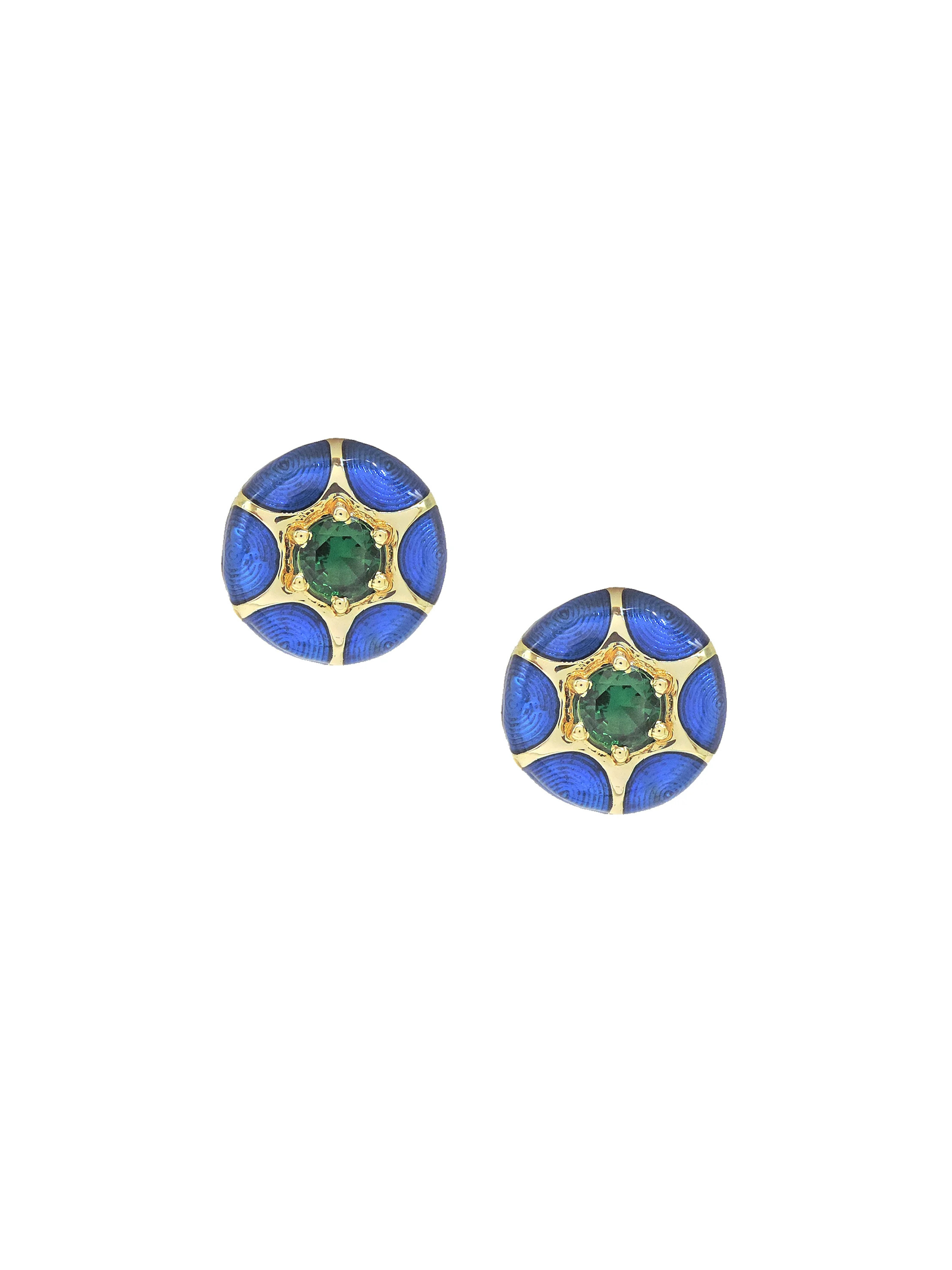 Marine Enamel Earrings