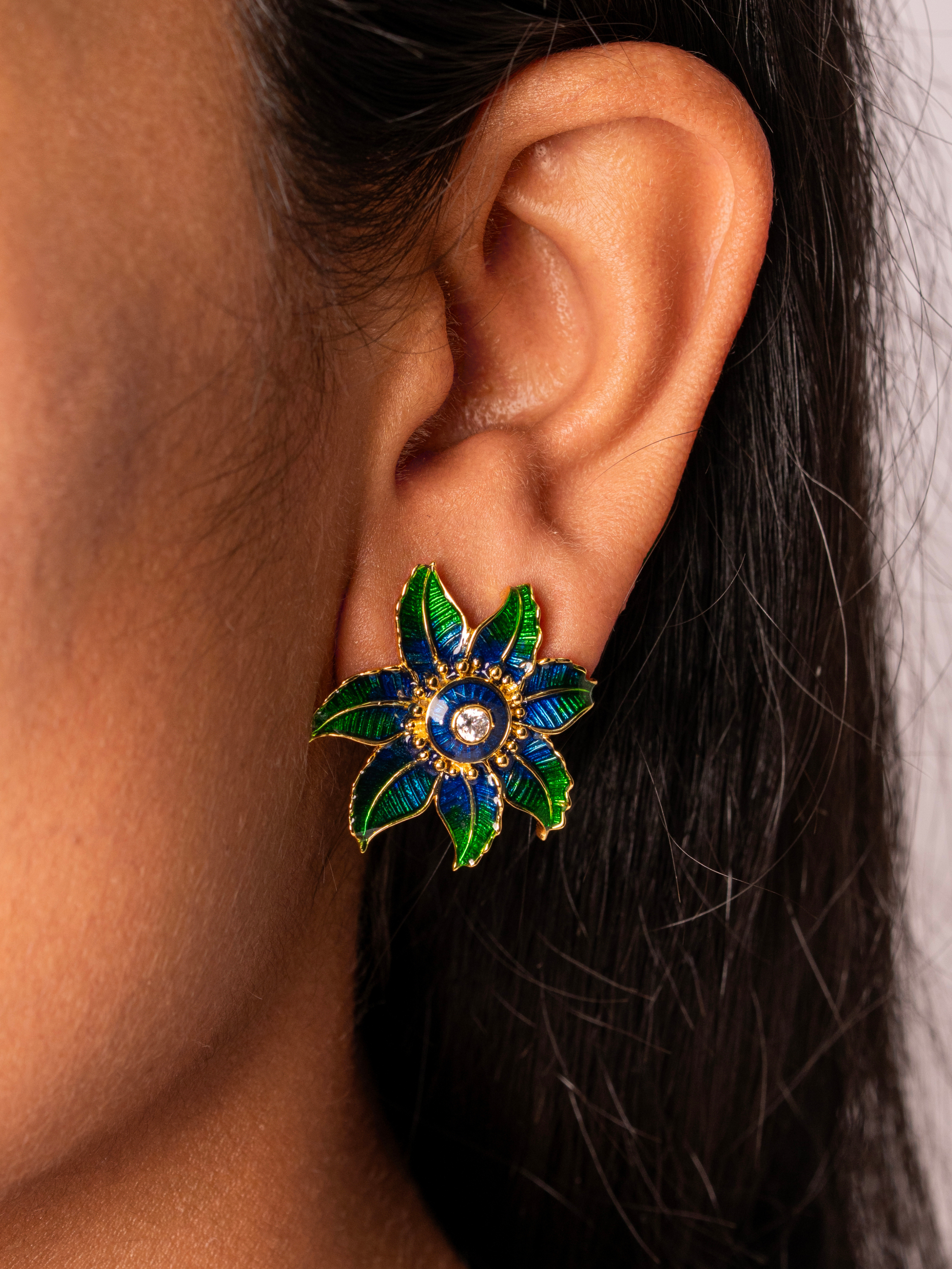 Sparkle Enamel Earrings