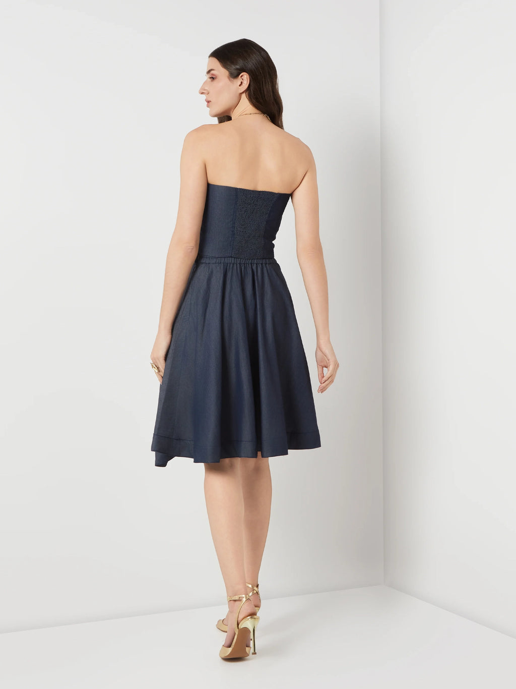 Tencel Denim Drape Skirt