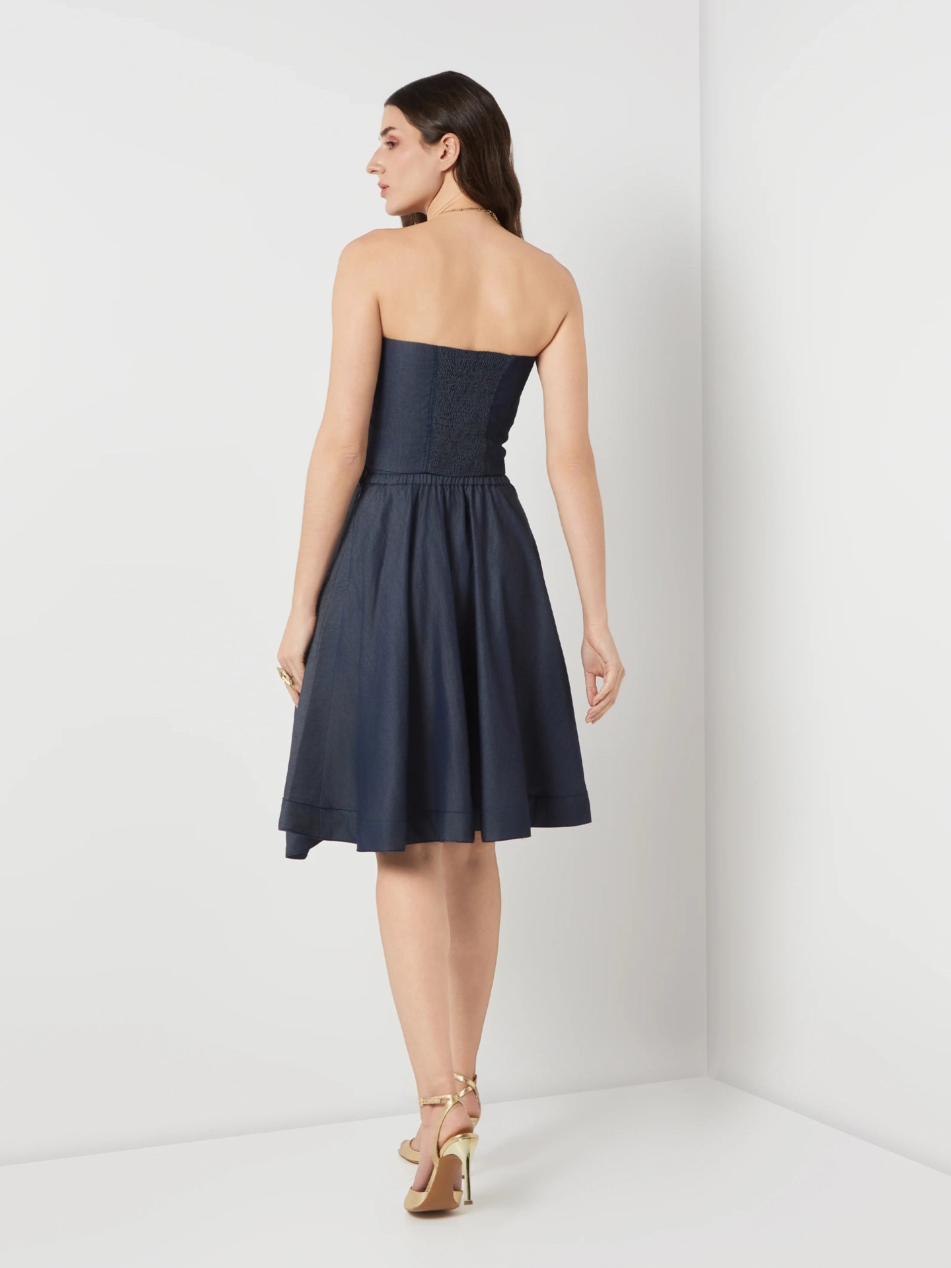 Tencel Denim Drape Skirt