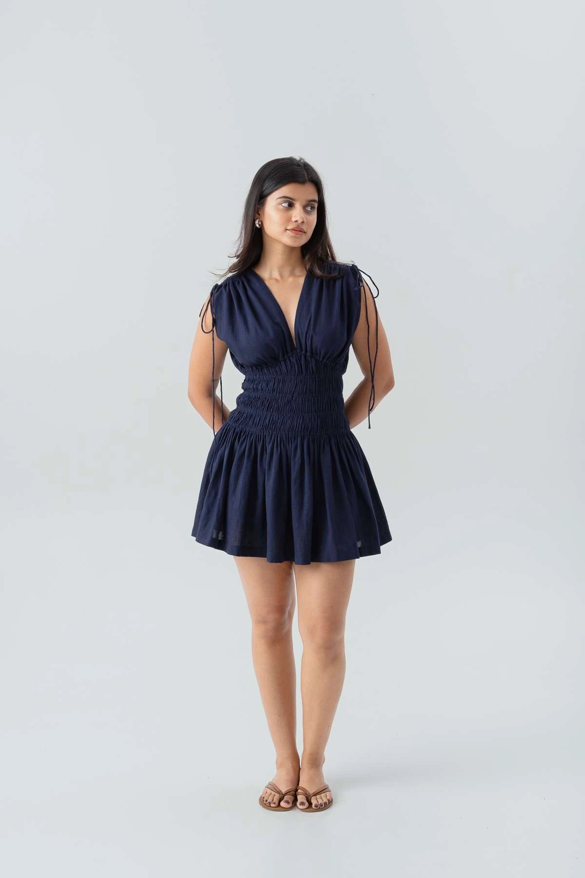 Maybel Dress-Navy