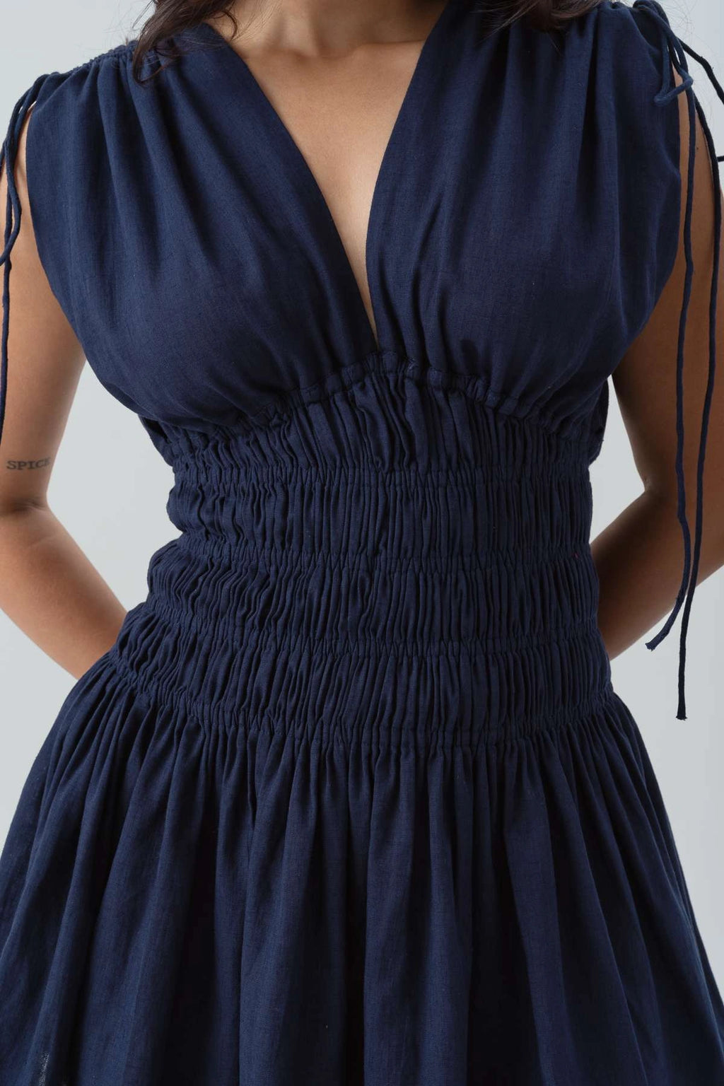 Maybel Dress-Navy
