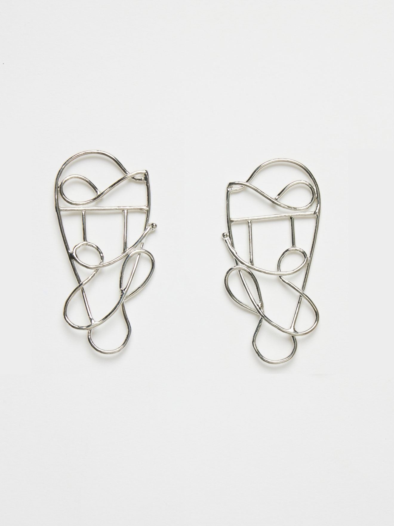 Silver Twist Earring