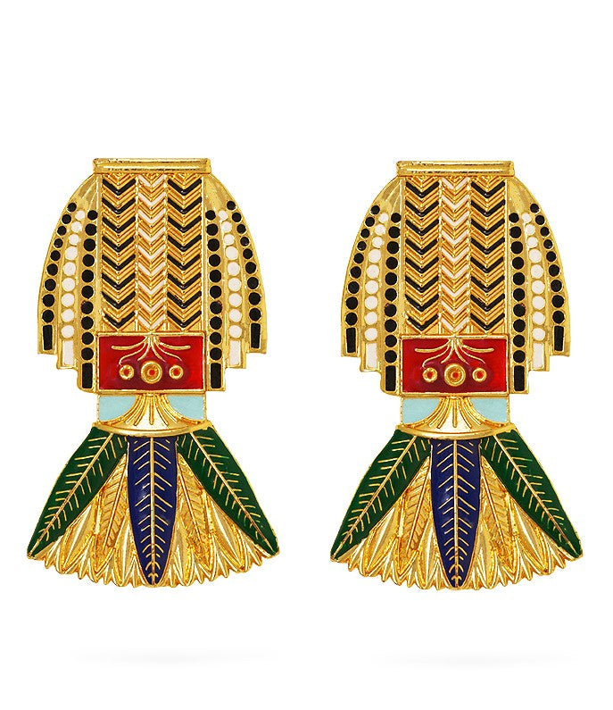 Cleopatra Earrings Green