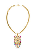 Blue Egyptian Pendant Neckpiece