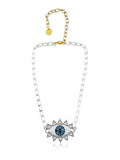 Evil Eye Necklace Silver