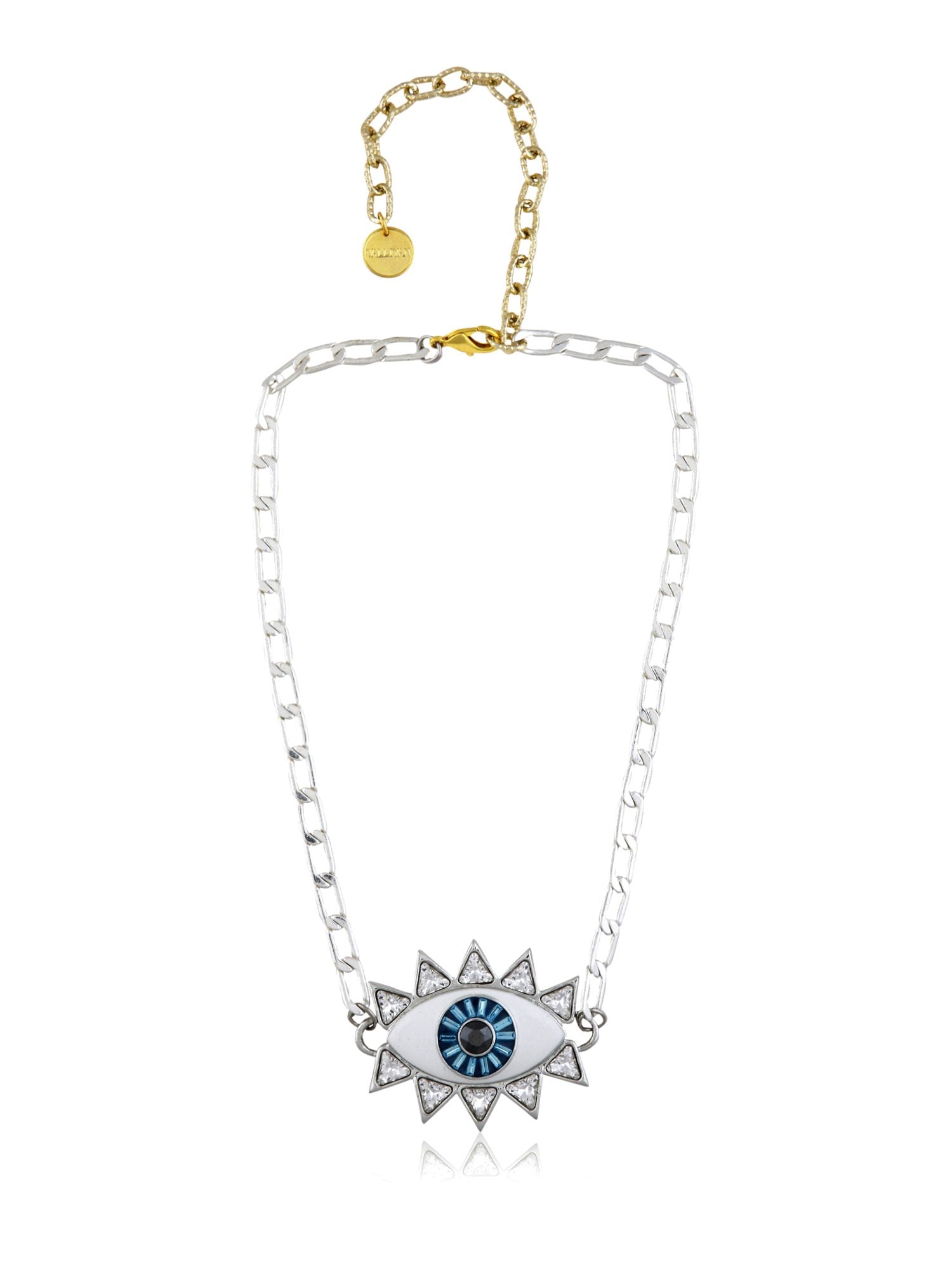 Evil Eye Necklace Silver