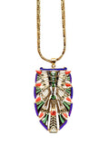 Purple Egyptian Pendant Neckpiece