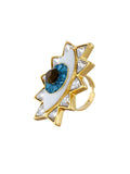 Evil Eye Ring Gold