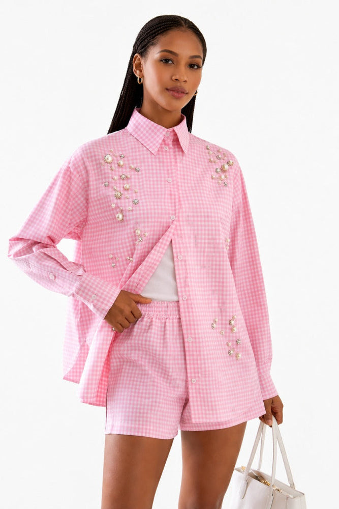 Pretty in pink shorts co-ord set — NOYO INDIA - Fashion Brand, The Curated Collective