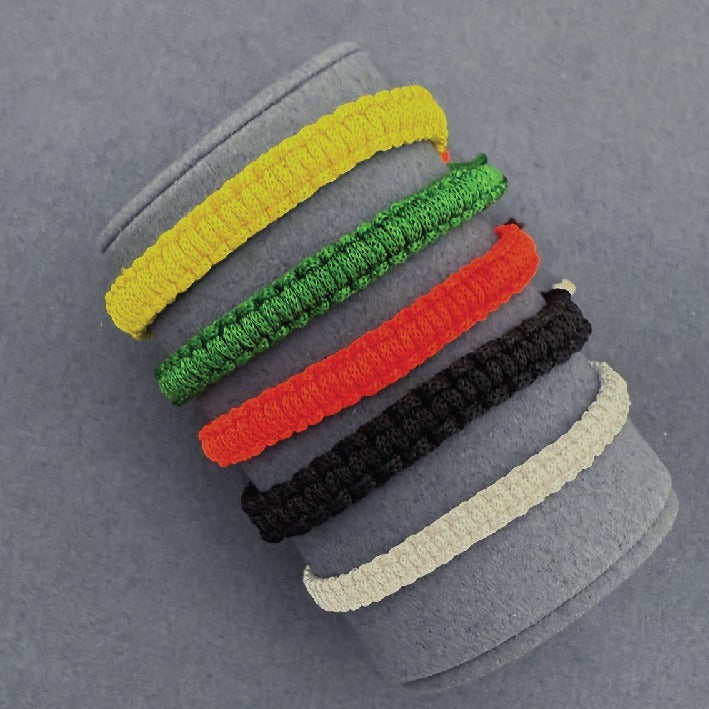 Thread letter bracelets - Letters A through Z