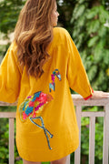 Yellow Flamimgo Dress