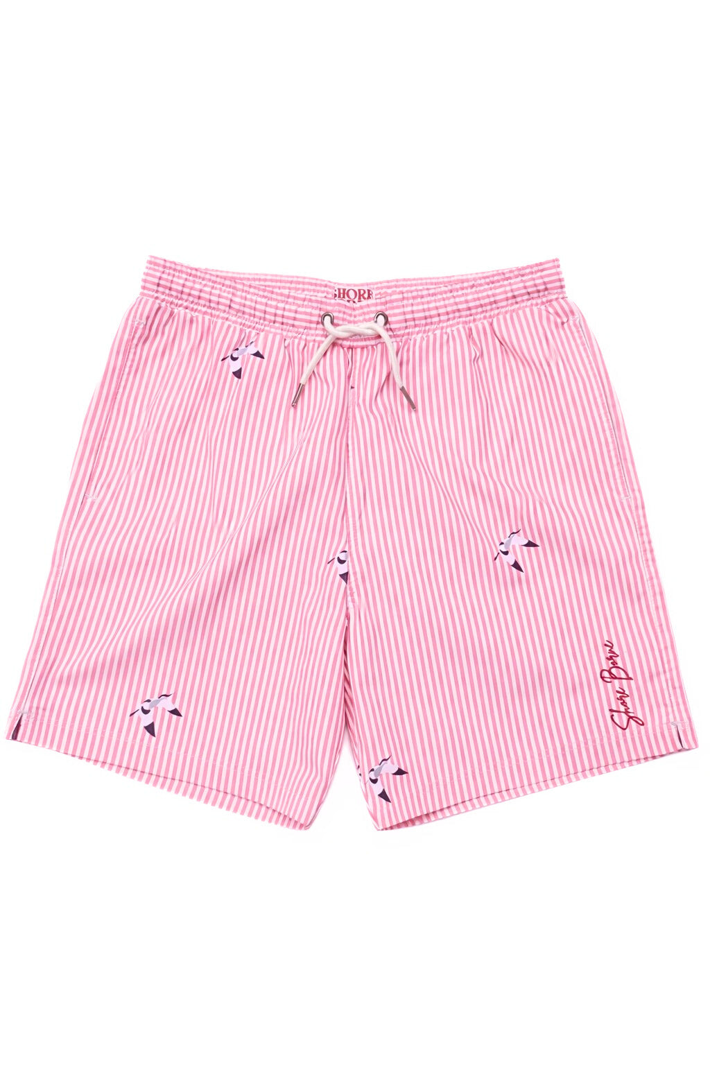 Men's Swim Shorts - Scooper Pink Stripes V2
