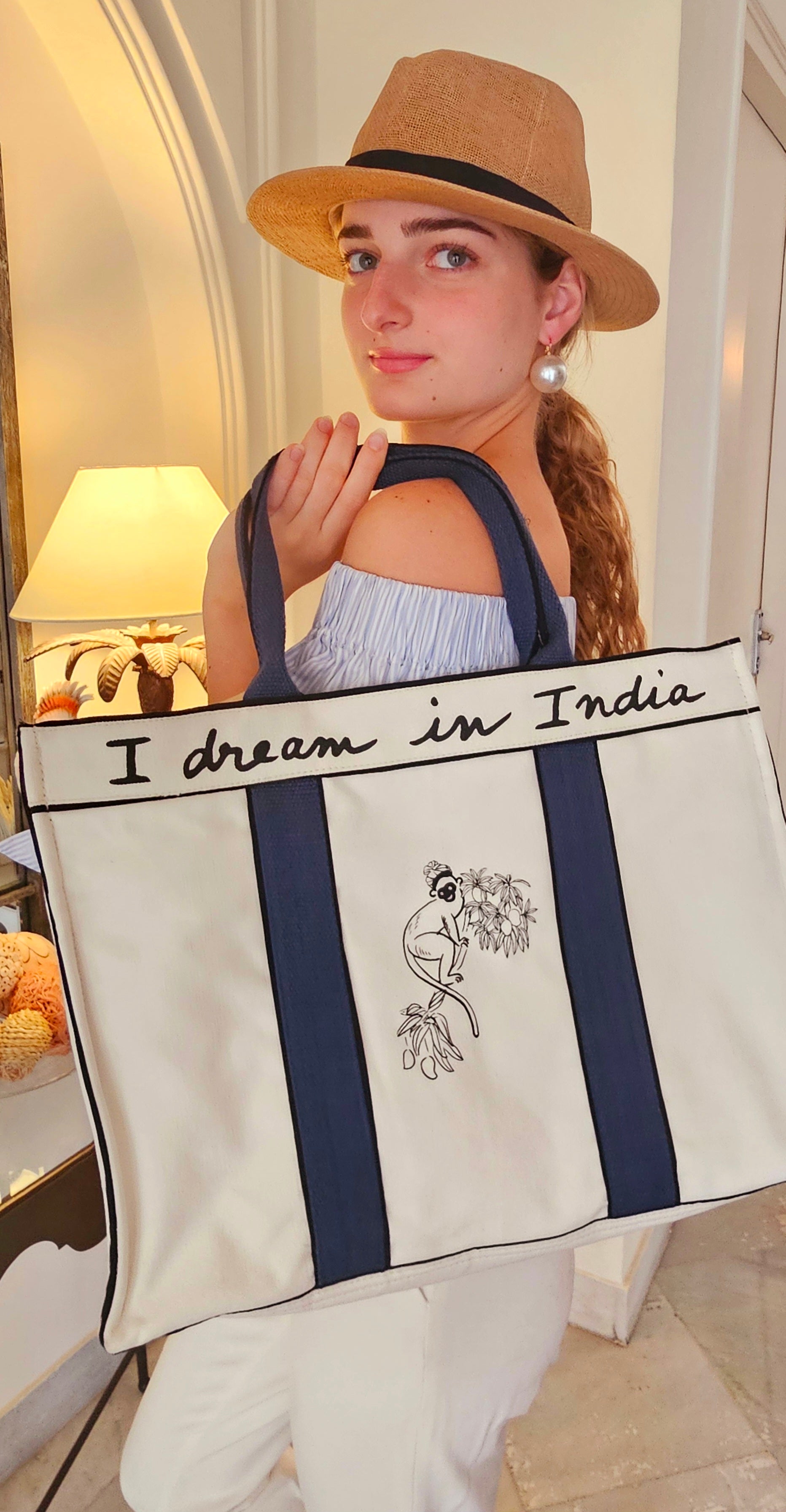 The India Tote - Jodhpur Blue