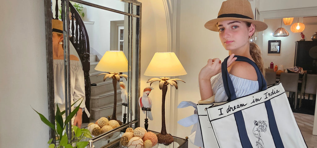 The India Tote - Jodhpur Blue