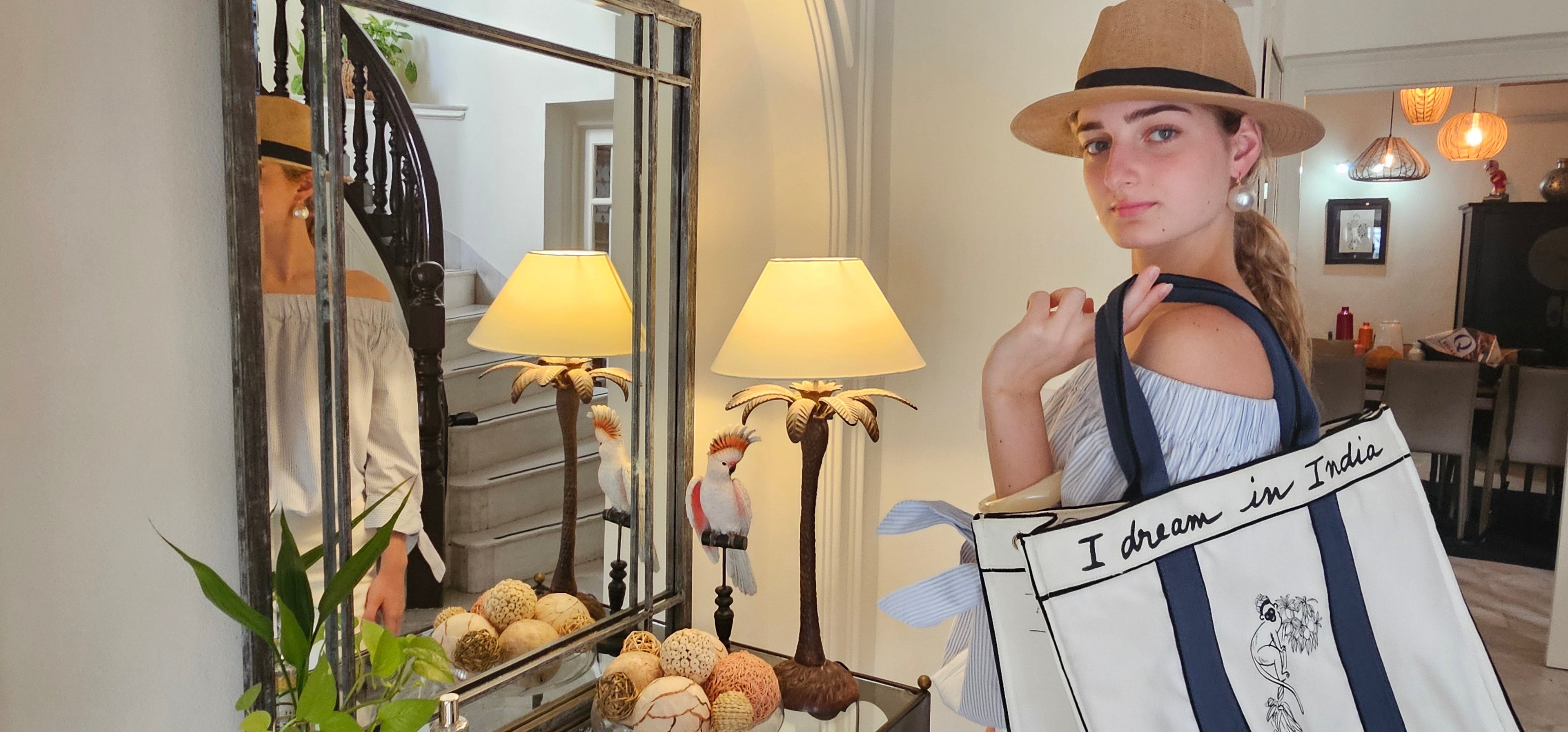 The India Tote - Jodhpur Blue