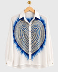White & Blue Heart Shirt — RRAH 118 — view 1