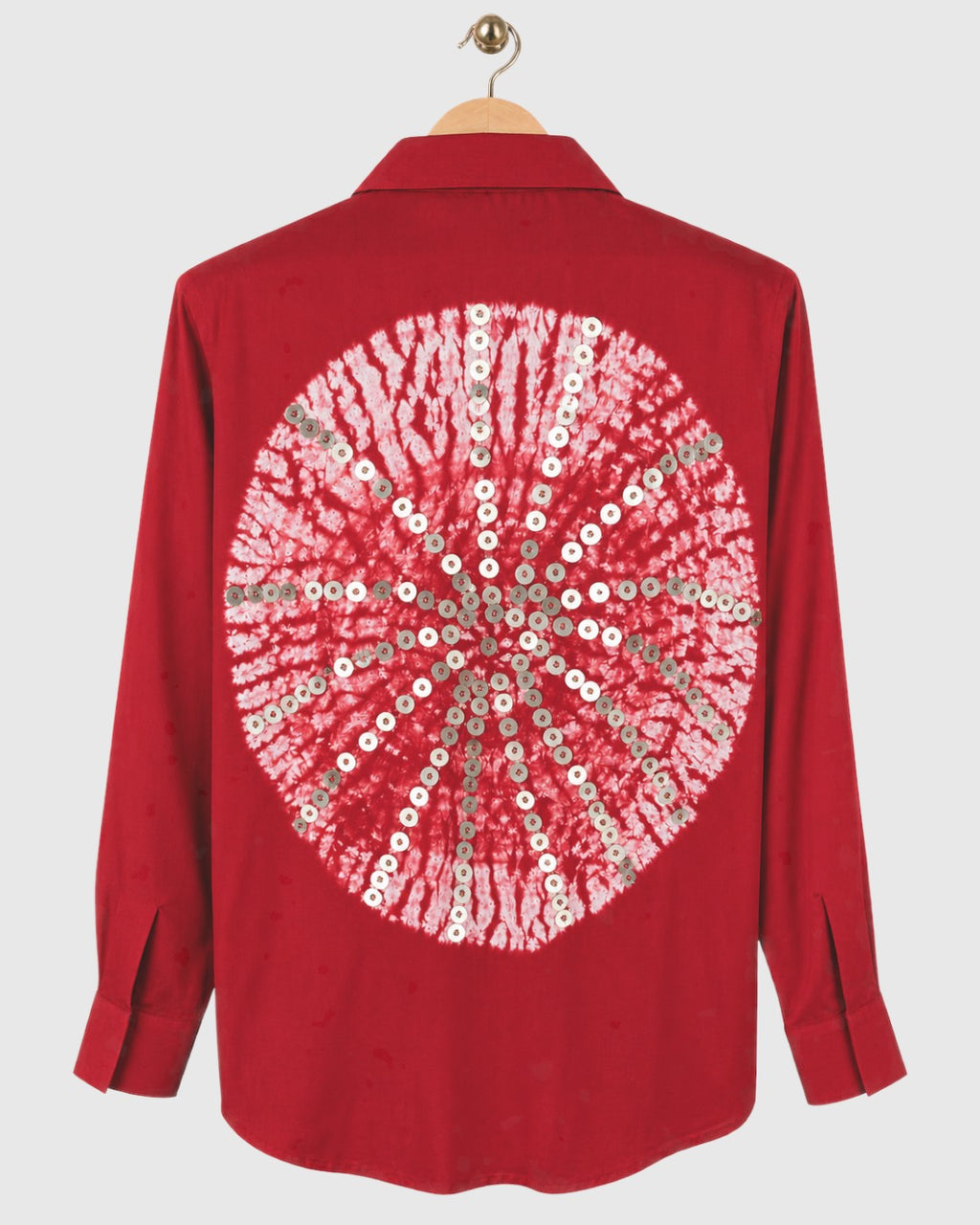 Red Stripe Tie-Dye Shirt — view 2