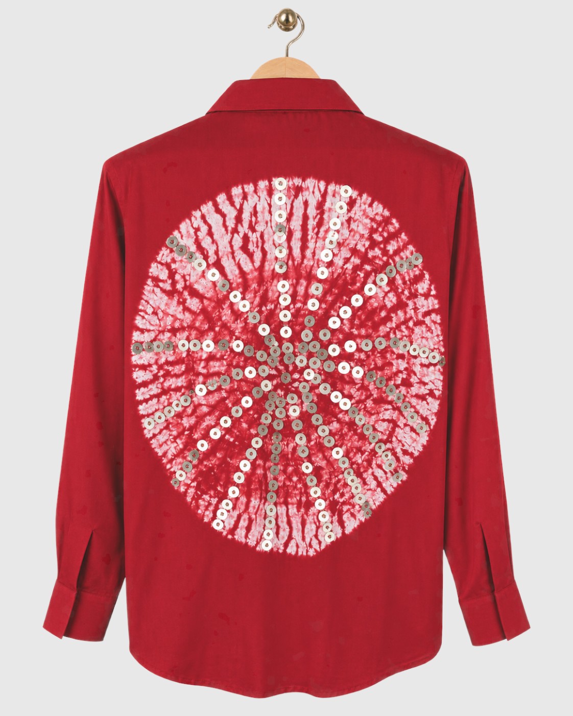 Red Stripe Tie-Dye Shirt — view 2