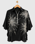 Black Silver Sunburst Shirt — view 1