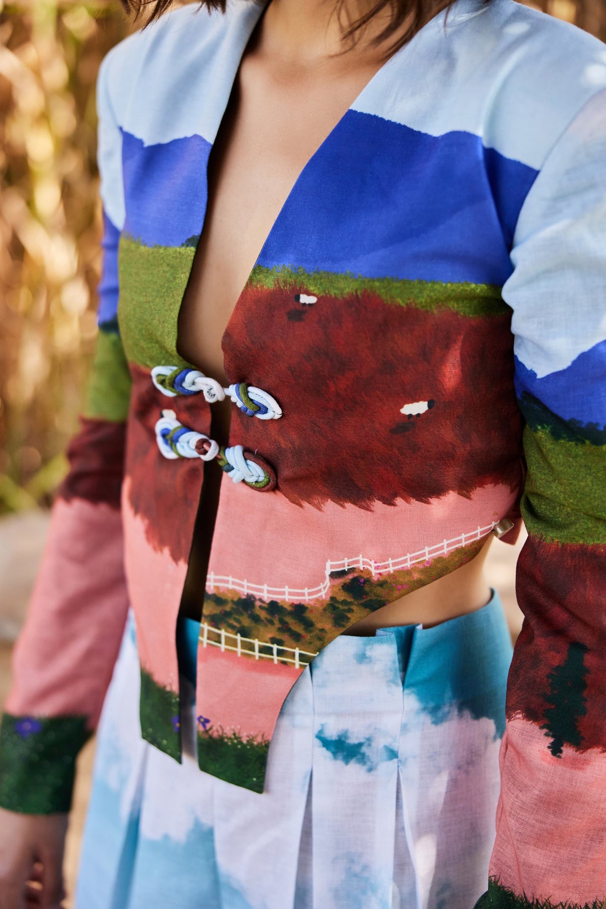 Coral Cascade (Blazer) view 2 — ZIP, The Curated Collective