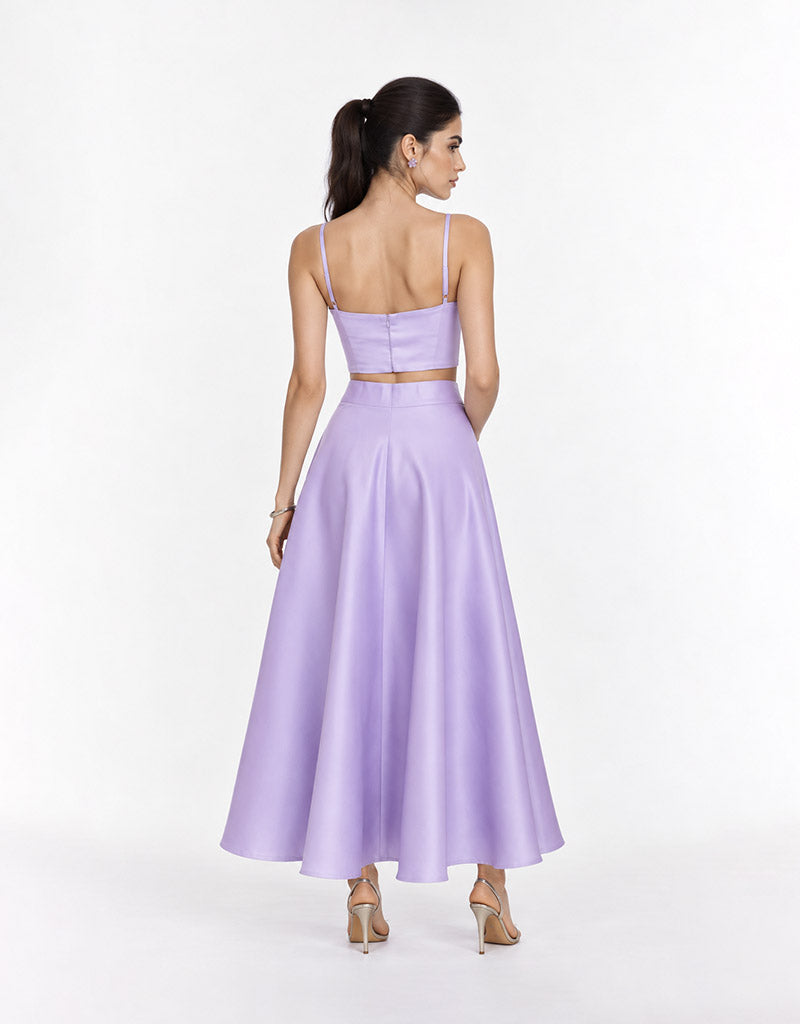 Lilac Royale Satin Set — view 2