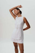 Celine Vest White