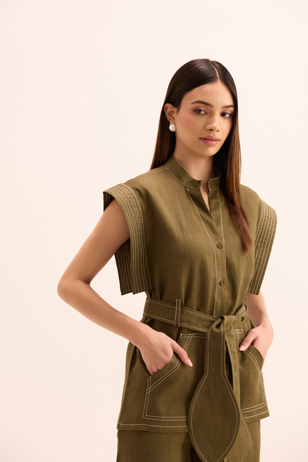 Ame Linen Coordinated Set