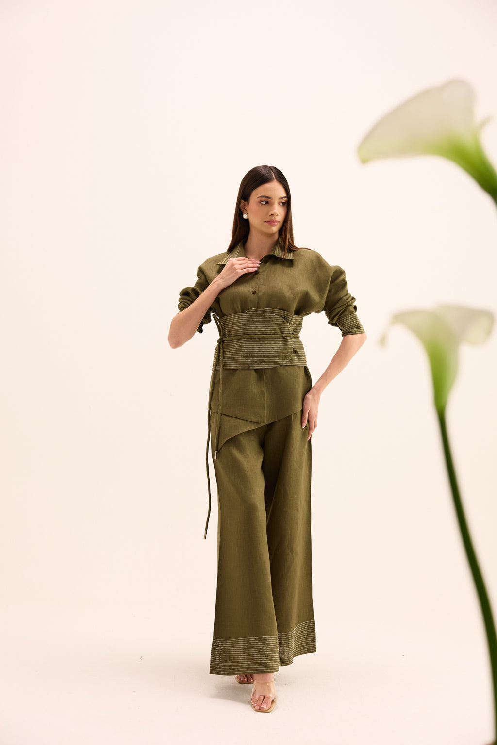 Yori Linen Coordinated Set