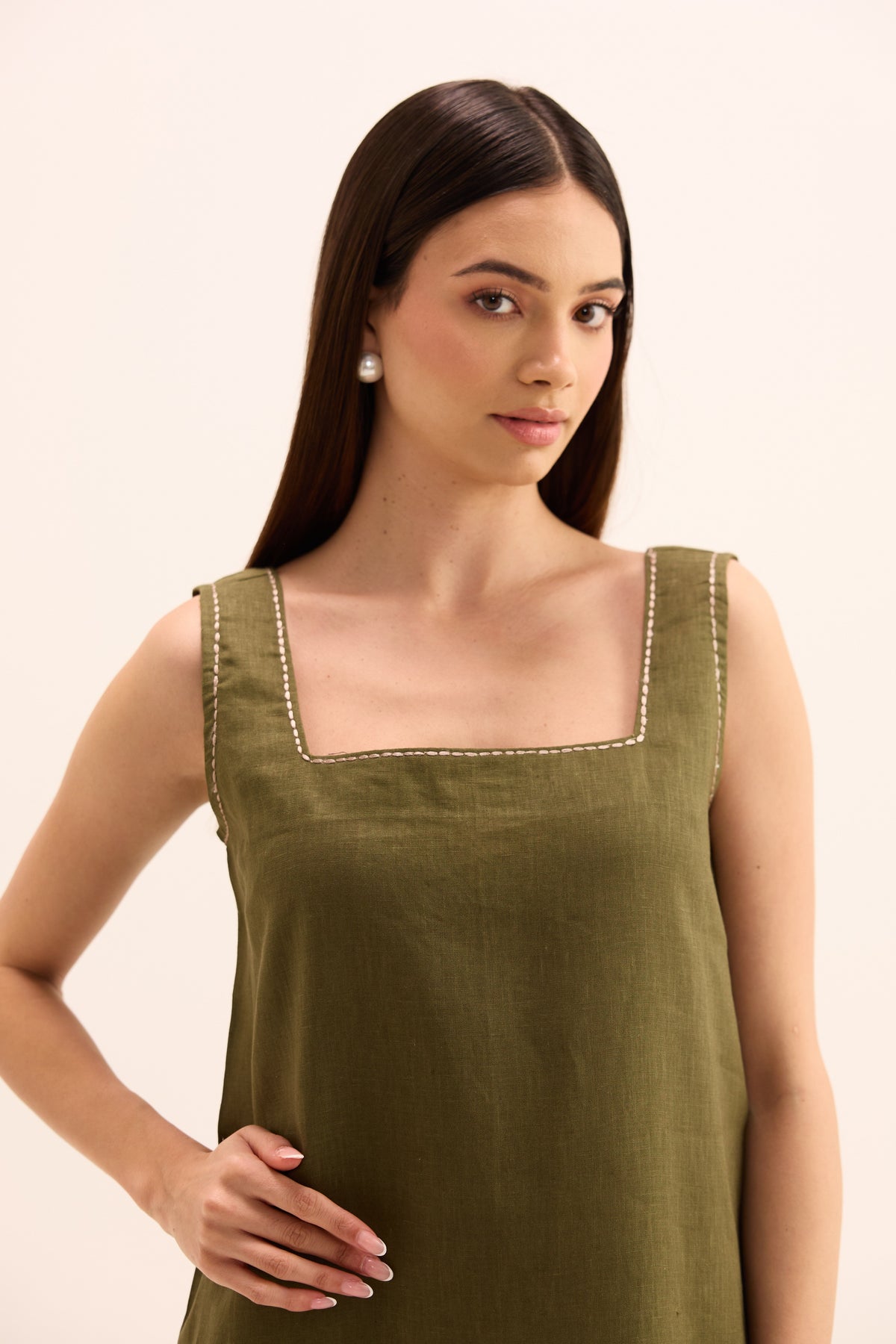 Hikari Linen Cape Set