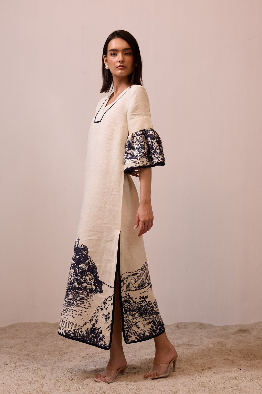 Cloche Linen Dress