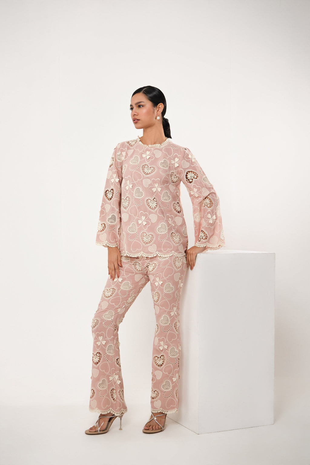 Eshq Heart Embroidered Set