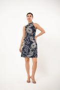 Gem Boteh Embroidered Halter Dress