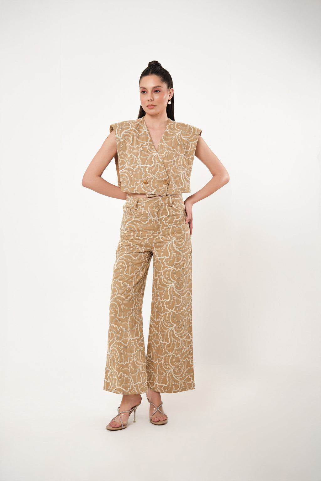 Tasha Embroidered Floral Pants