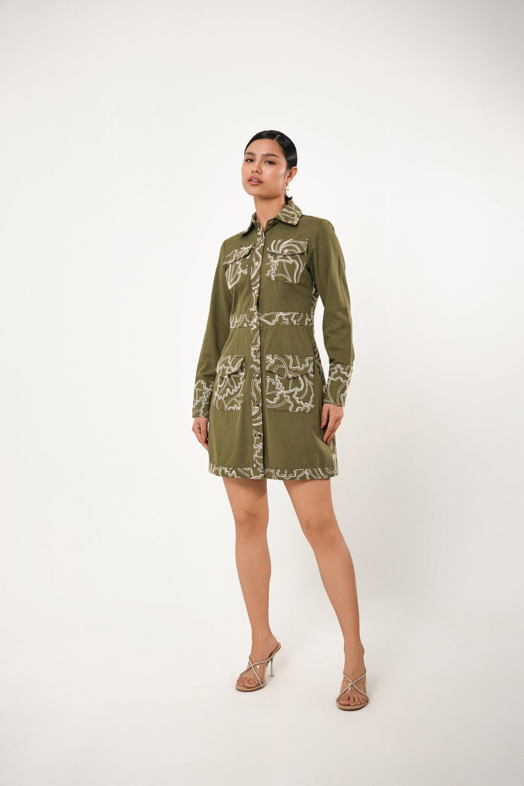 Tana Embroidered Shirt Dress
