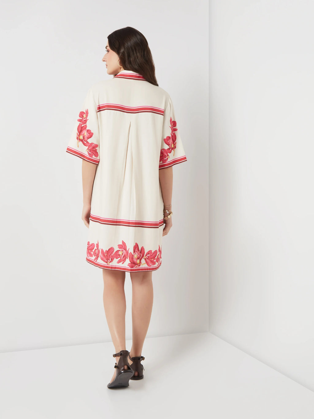 Scarlet Bloom Shirt Dress