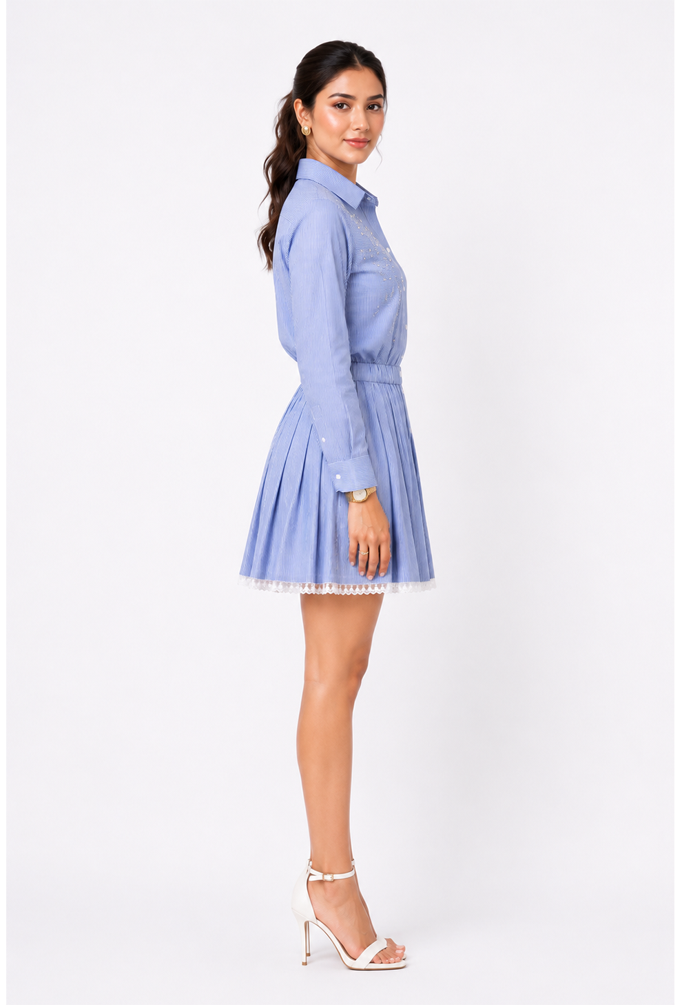 Luna Lace Hem skirt set