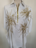 Sunburst Gold Satin Top